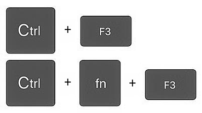 Keyboard shortcut buttons Ctrl and F3 or Ctrl and Function and F3 to cut to the spike